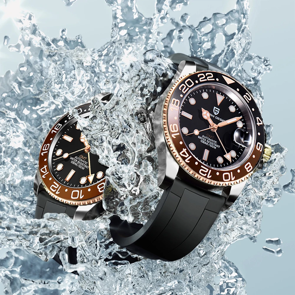 PAGANI تصميم جديد PD-1662 الرجال الساعات الميكانيكية الفاخرة ساعة أوتوماتيكية 100 متر مقاوم للماء ساعة للرجال reloj hombre