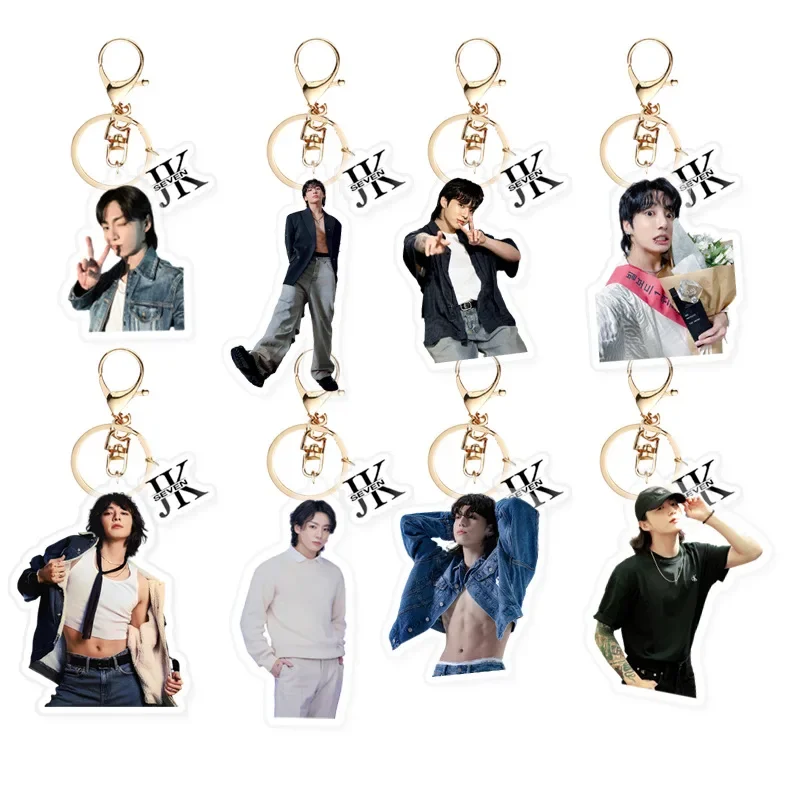B JungKook Jungkook New Album Seven High Appearance Level Acrylic Keychain Pendant Pendant Peripheral Same Model