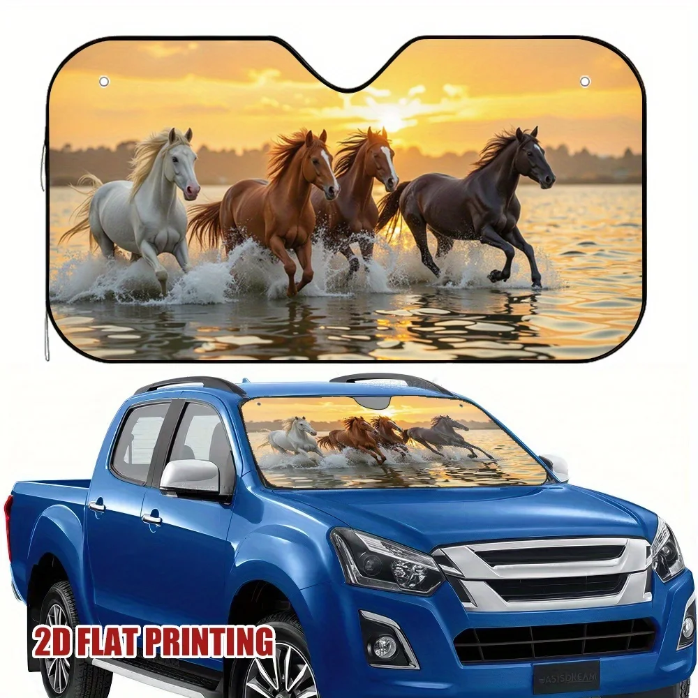 

Скамейка для скачек с солнцезащитным козырьком на лобовом стекле для транспортных средств, аксессуар для охлаждения переднего лобового стекла, аксессуар для охлаждения автомобиля