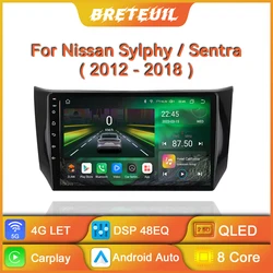 For Nissan Sylphy B17 Sentra 2012 - 2018 Car Radio Android Multimedia Player GPS Navigation Carplay Touch Screen Auto Stereo