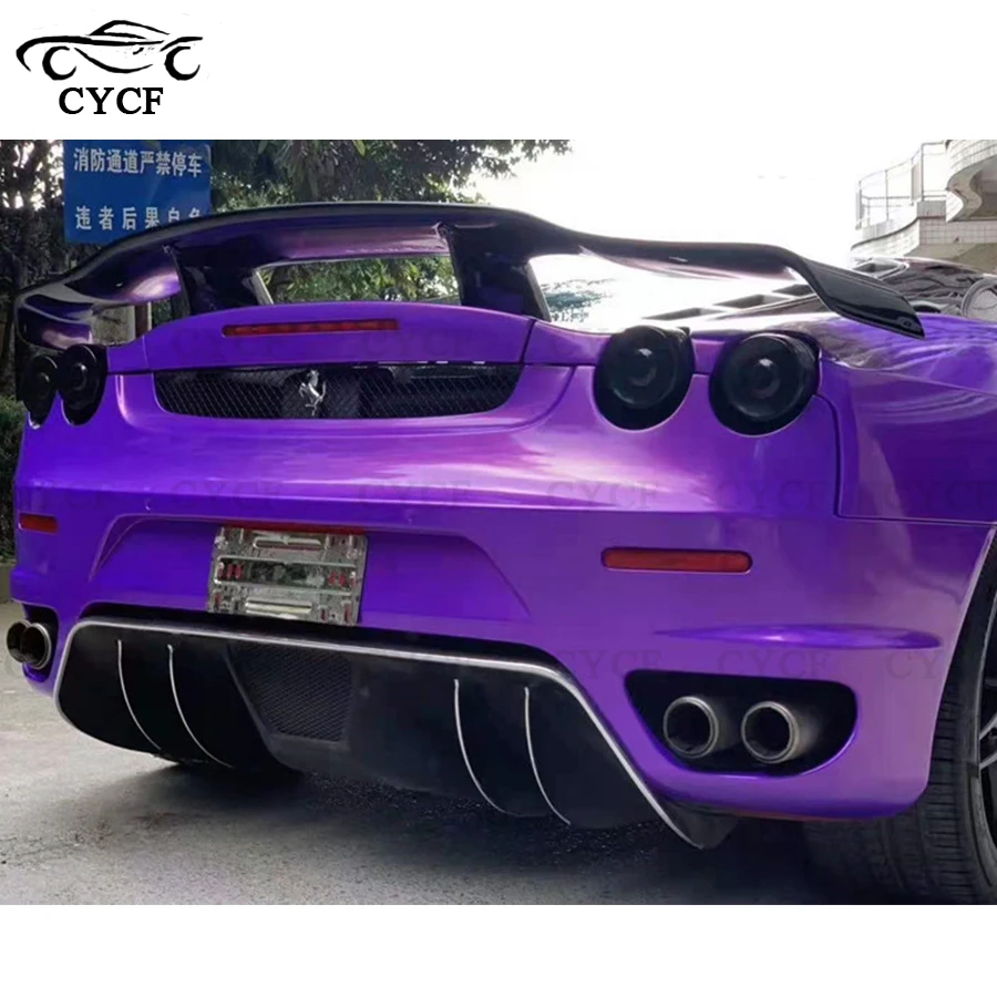 High quality Carbon Fiber Spoiler Tail fins For Ferrari 430 Rear Trunk Guide Wing Rear Wing Upgrade Body Kit