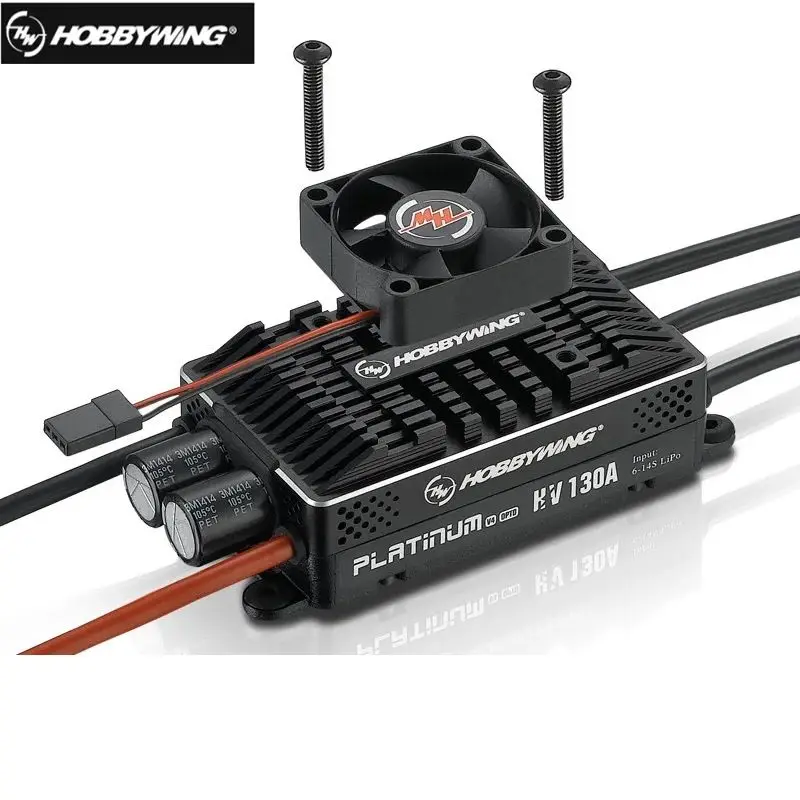 

Hobbywing Platinum HV 130A SBEC V4 BEC & 130A OPTO V4 without BEC Empty mold Brushless ESC for RC Drone Helicopter Aircraft