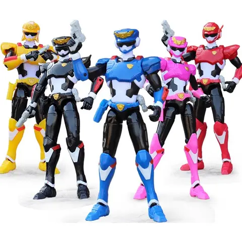 New Miniforce Super Cops Power Bolt Max Leo Model Action Figures Joint Moveable Doll Robot Mini Force Model Toys For Kids Gift