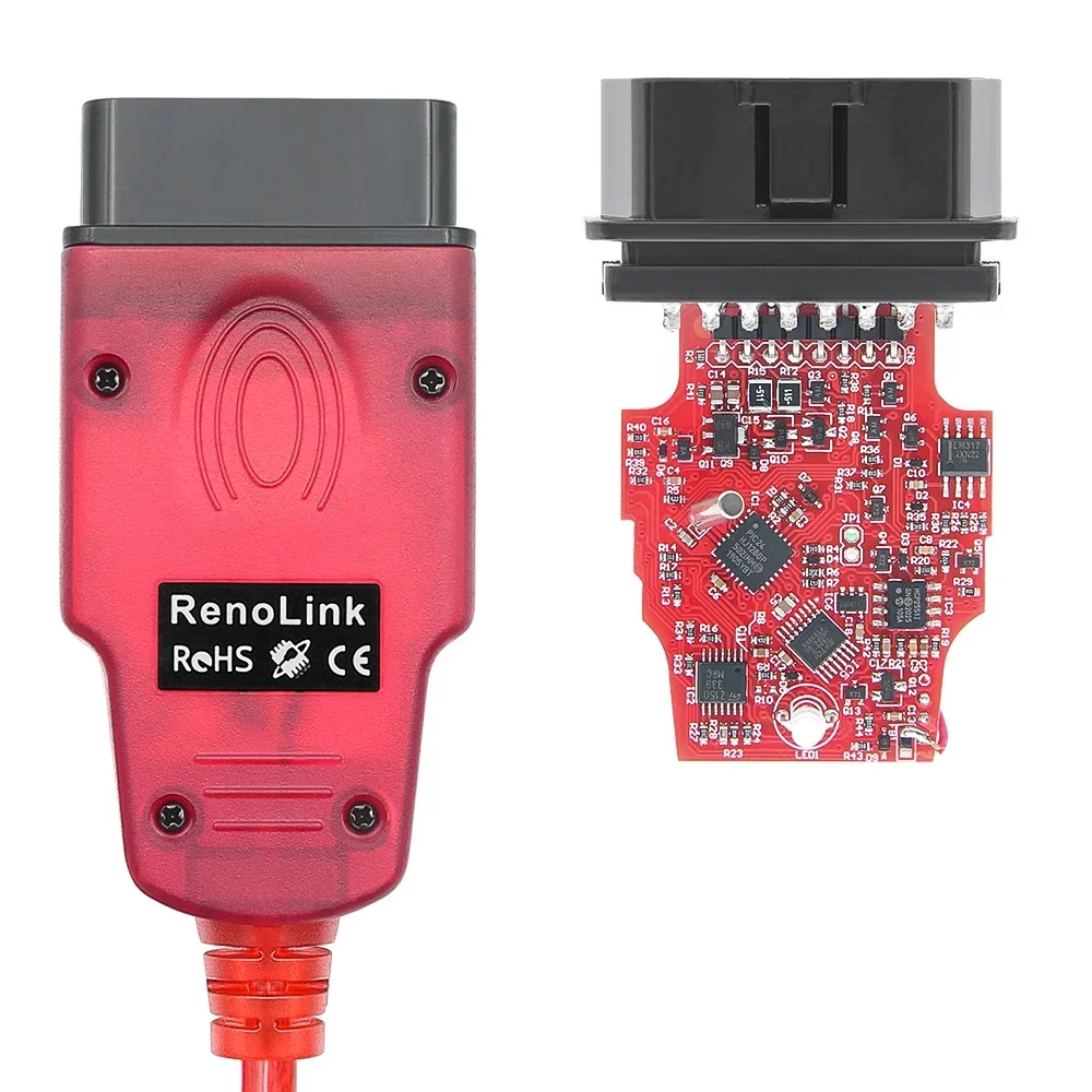 2024 Renolink V2.10 PK V1.99 For Renault Car OBD2 Airbag Reset OBD 2  Diagnostic Auto Tool ECM UCH Key ECU Programmer Tool