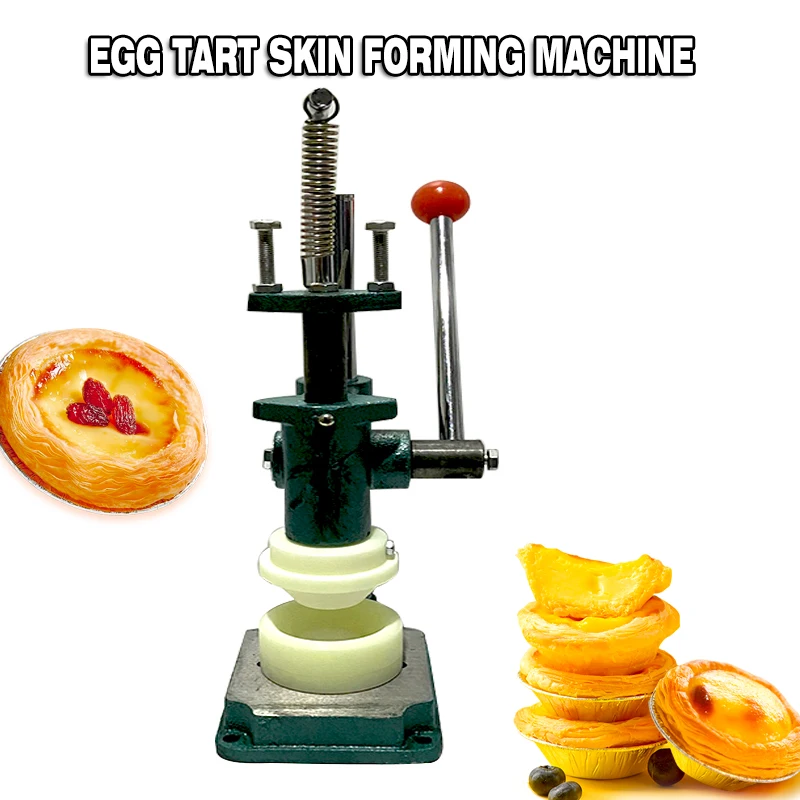 Desktop Egg Tart Shell Machine Manual Raw Dough Egg Tart Pressing Machine Bake Egg Custard Tart Machine For Snacks