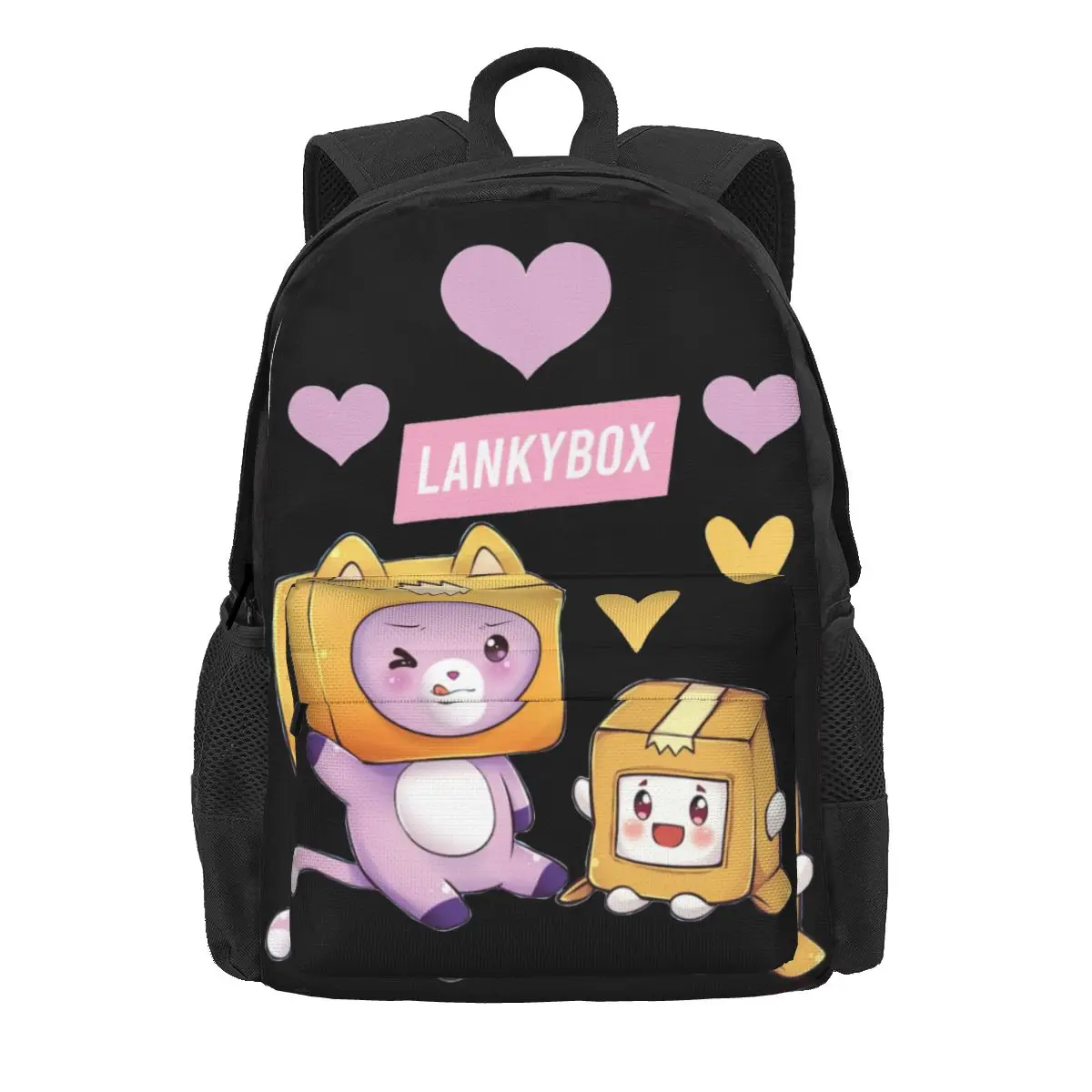 Funny Youtubers For Kids Lankybox Women Backpack 3D Children School Bag Backpack Boys Girls Large Capacity Travel Shoulder Bag