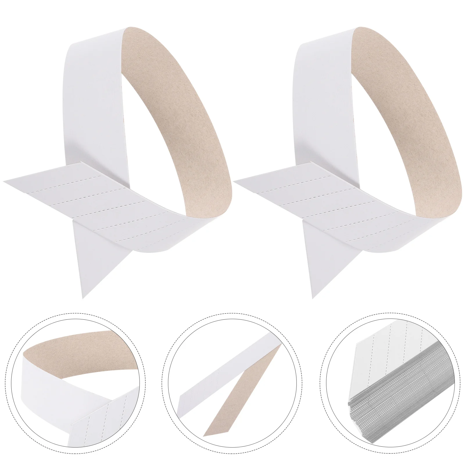 100 Pcs Shirt Paper Collar Support For Men Stays White Men's Shirts Bone Shaper