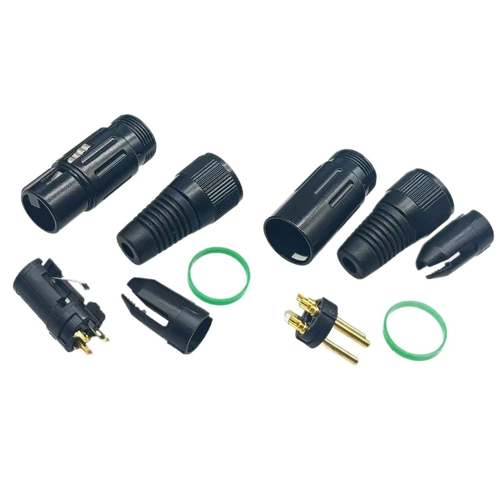 1pcs 3P XLR Male & Female Plug Zinc Alloy Contact Pins Microphone Mic Audio Cable Connector for Speaker Karaoke System