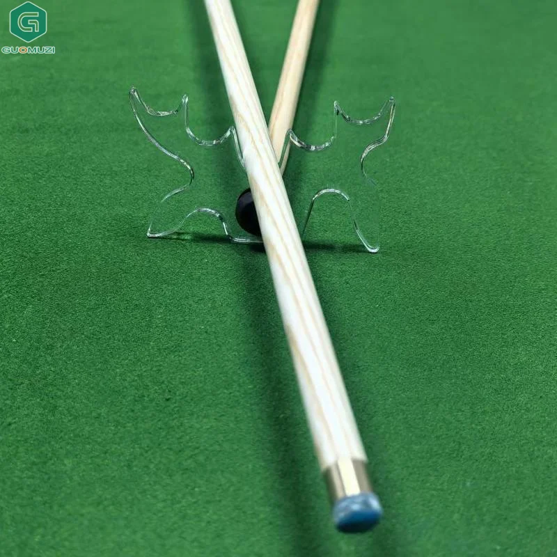 

Transparent Acrylic Pool Billiard Cue Bridge Head Plug-in Easy To Use Pool Stick Holder Rubber Acrylic Billiard Cue Bridge