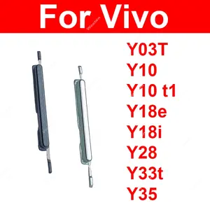 Bilashmart Volume Buttons Vivo Y03T Y10 t1 Y18e Y18i Y28 Y33t Y35 4G Volume Side Button Volume Keys Flex Cable Repair Parts