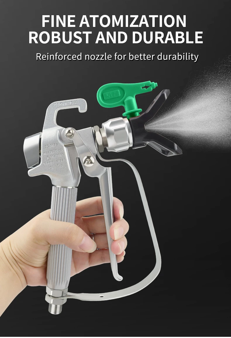 Green 1Set Airless Spray Gun Tip + Airless Spray Filter Airbrush Paint Spray Tip Nozzle 517 Paint Sprayer Power Tool