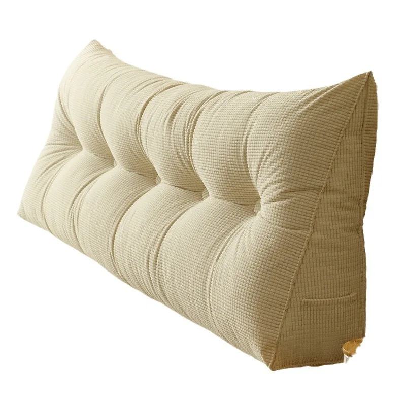 Removable Washable Headboard Cushion Bed Backrest Pillow Large Lumbar Support Pillow Soft Back Cushion for Bed Tatami Pregnancy