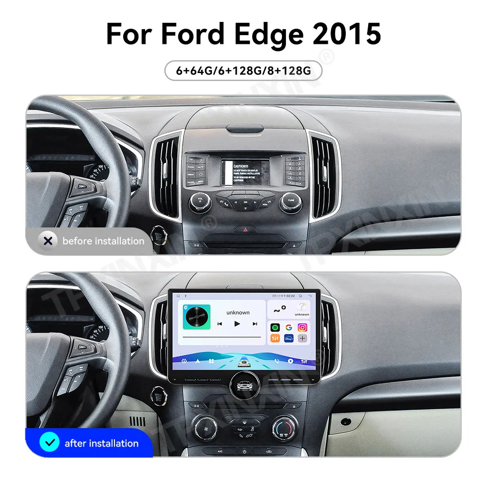 Touch Screen Car Radio For Ford Edge 2015 Android GPS Automotive Multimedia Auto Radio Stereo Receiver Head Unit