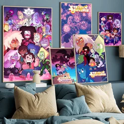 Cartoon Network Steven Universe Poster Anime Posters Sticky HD Quality Wall Art Retro Posters for Home Kawaii Room Decor