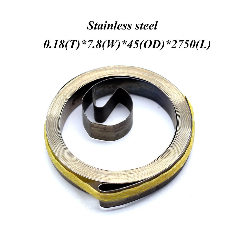 Customized stainless steel ribbon coil volute spiral flat clock constant force spring on sales
