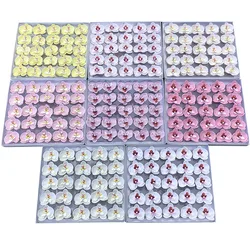 6.5X7cm Moth Orchid Soap flower head floral gift bouquet for Mother's day Birthday Valentine wedding Xmas new year home decor