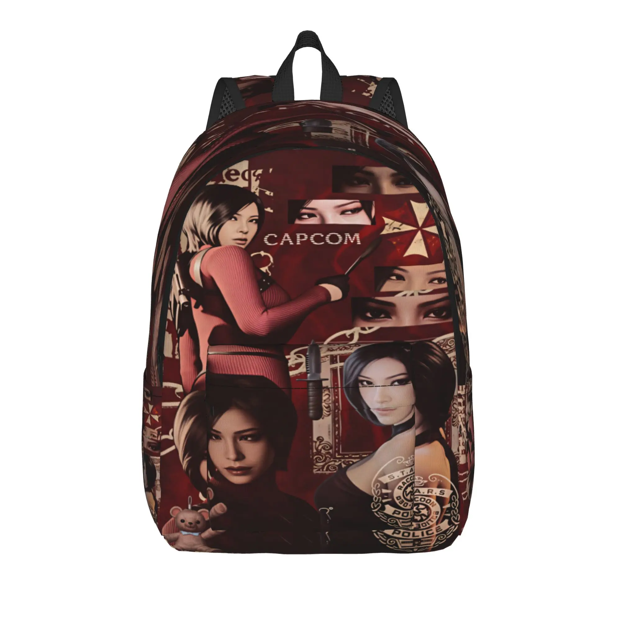 Ada Wong Resident Evil Backpack  Women Polyester Daily Backpacks Lightweight Cool High School Bags Rucksack