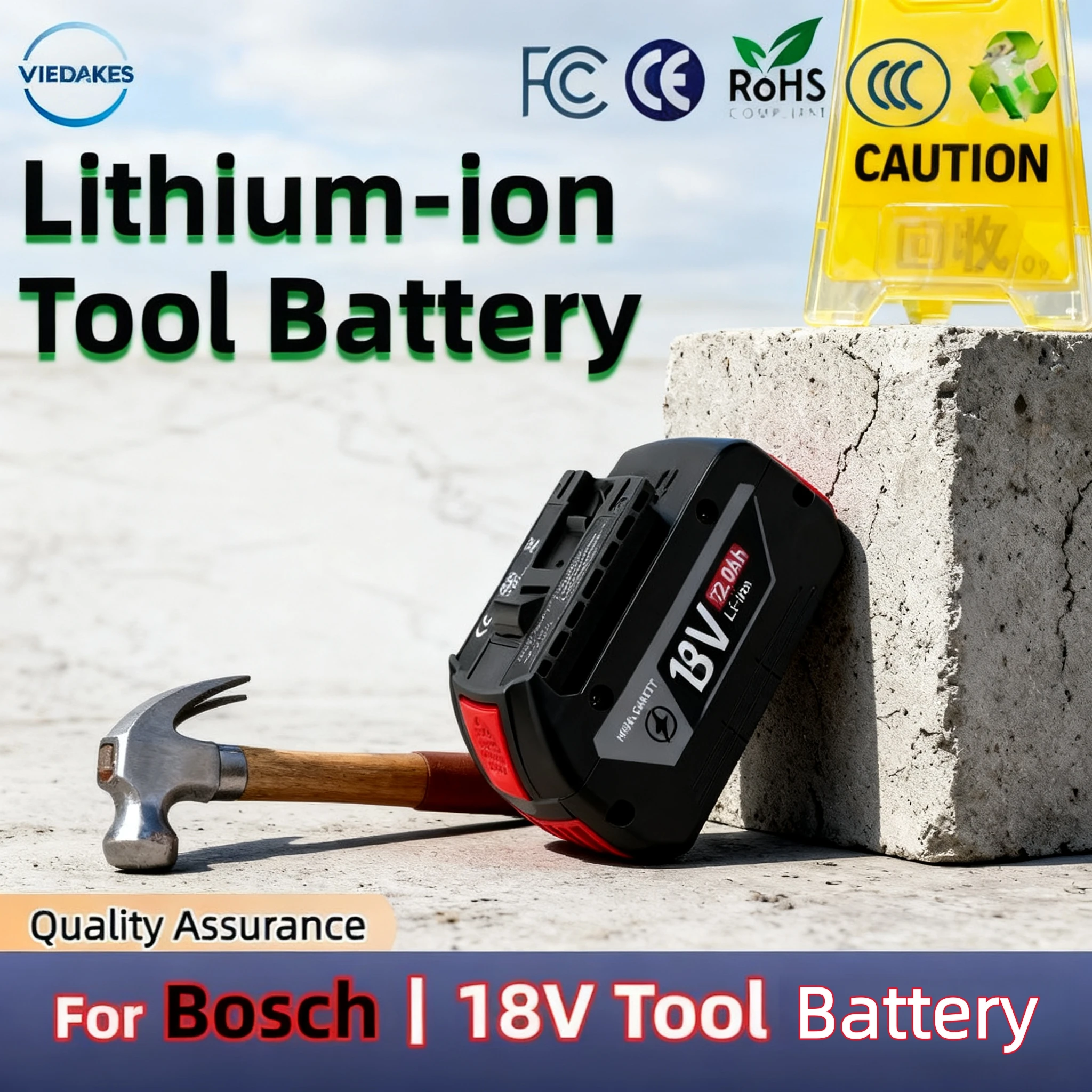 

Original 18V 8.0Ah/10.0Ah/12.0Ah backup batteries, Draadloze professional system, BAT609 BAT618 GBA18V80 tool