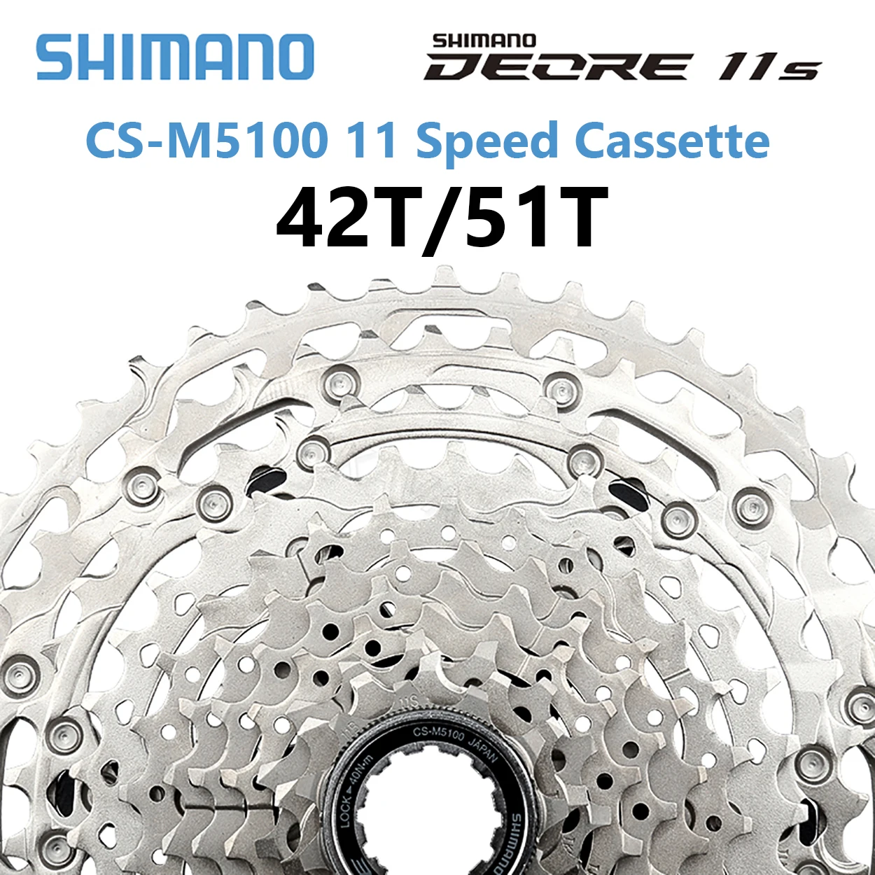 Shimano Deore M5100 MTB 11S Cassette 51T 42T 11 Speed Sprocket 11V K7 Mountain Bike Freewheel Bicycle Parts