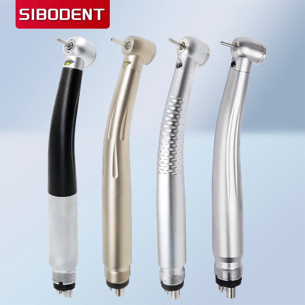 Dental LED High Speed Handstück Zahnarzt Tipps Lehren Modell E-Generator Air Turbine B2 M4 Zahnmedizin Push Button Triple wasser Spray