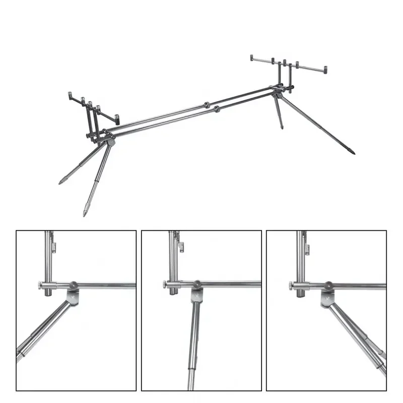 Aluminum Telescopic Carp Fishing Rod Bracket Portable Fast Folding European Style Long Casting Carp Rod Holder