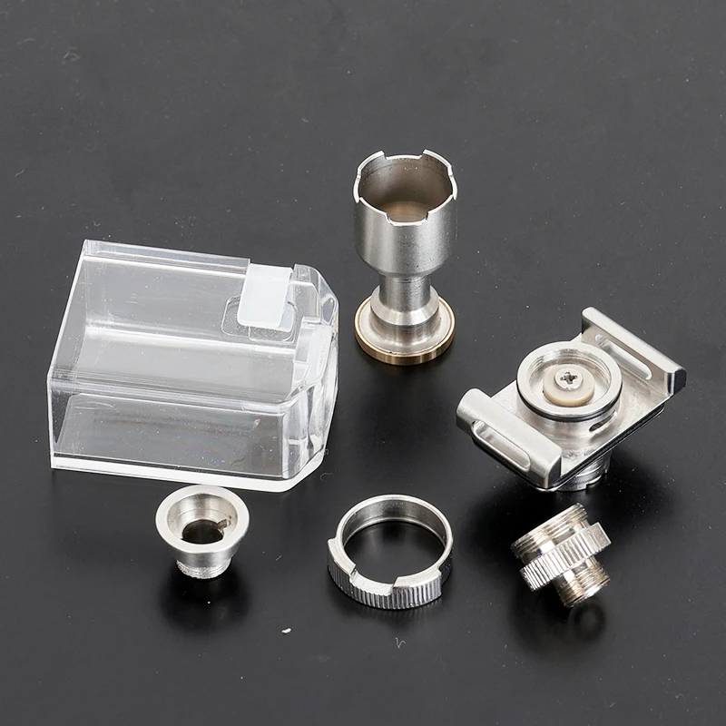 YFTK Crystal PCTG boro tank RBA Bridge Boro Tank for BB Mod/ Billet Box Mods trim part view 4