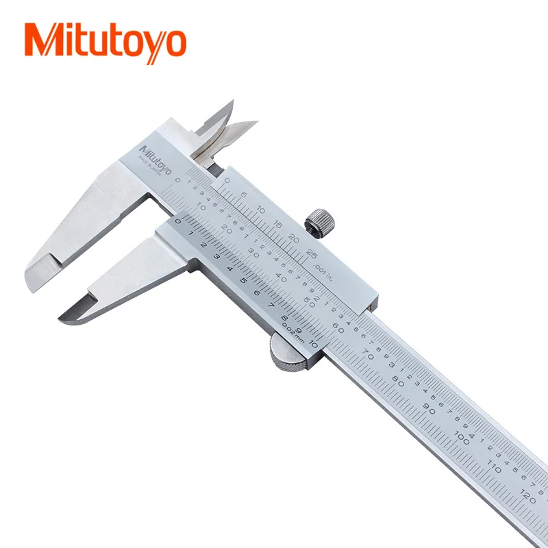 Mitutoyo-pinça Vernier em Medidor Ferramentas Manuais 0150 mm 530-104 128 Precisão 002 mm Aço Inoxidável