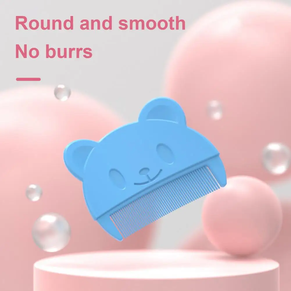 Fine Teeth Baby Comb -free Baby Comb Cartoon Bear Baby Comb Portable Fine Tooth Brush Ergonomic Scalp Massager Food Grade