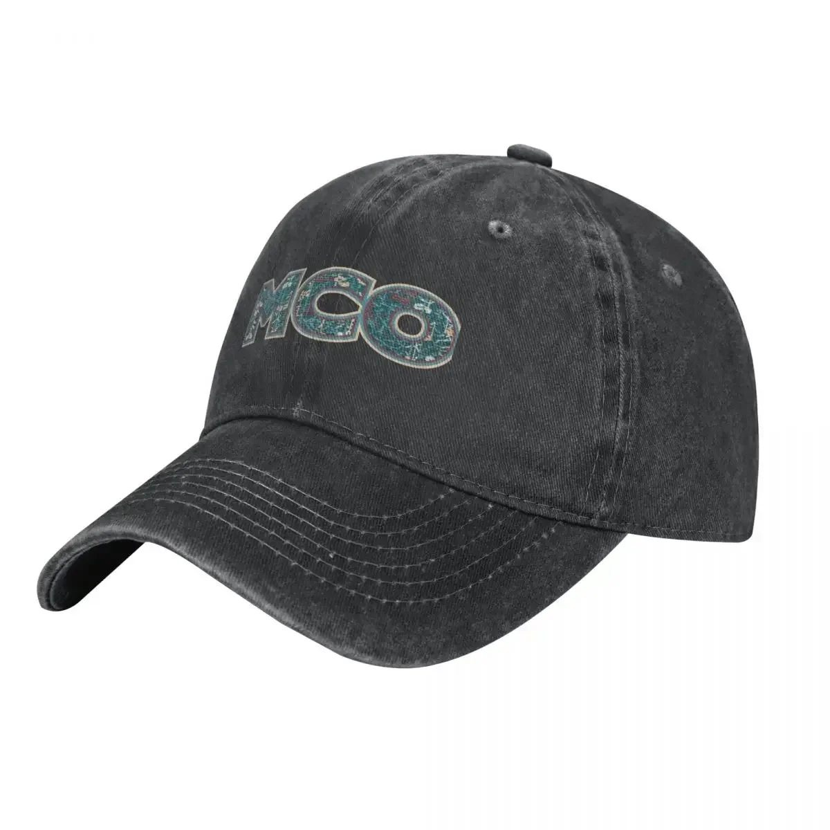 MCO Orlando International Airport Carpet Logo Cowboy Hat black Beach Outing Female Men's