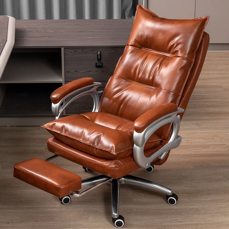 Designer Bedroom Office Chair Leather Comfortable Long Sitting Solid Gaming Chair Computer Ergonomic Silla Gamer Chair Furniture