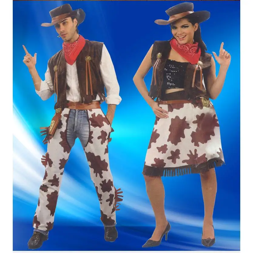 

Adult Men's Halloween Costume Western Cowboy Party Cosplay Clothing Makeup Ball Gift Ideas Men's Fashion Stage Wear