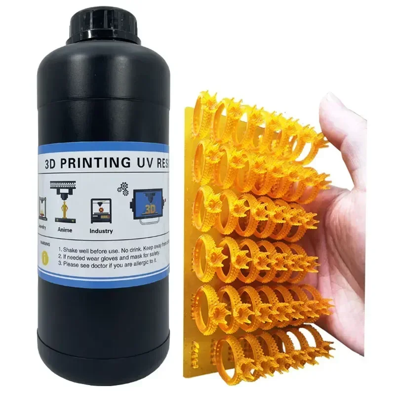 Photopolymer Resins Jewelry 3D Printer Castable Resins for  4K/8K Printer 405nm Wavelength Casting Resins