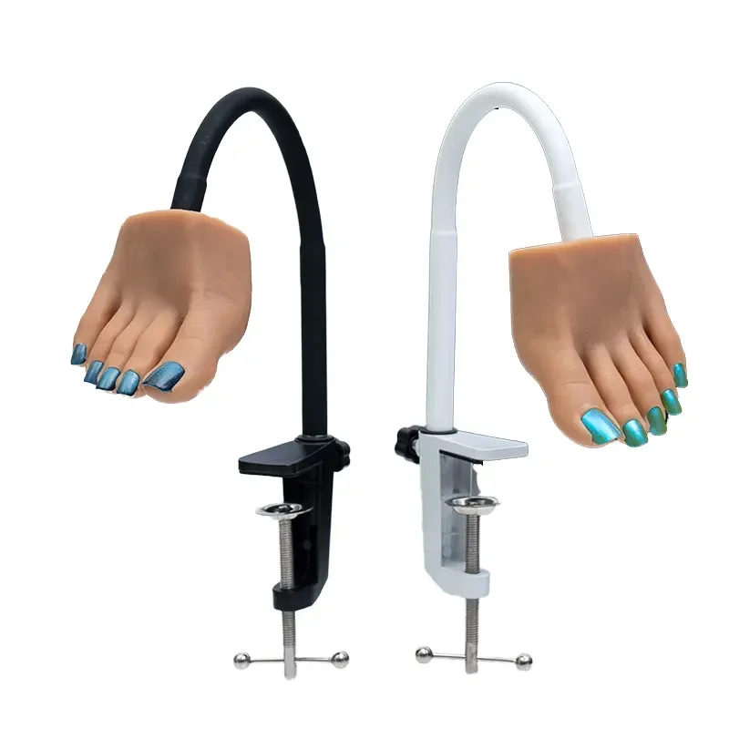 Professional Silicone Nail Practice Model White Base Stand For Manicure Training Nail Art Design Salon Beginner Practice Kit 3.