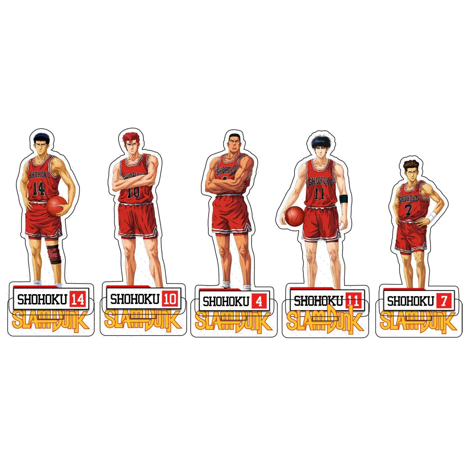 Anime SLAM DUNK Kaede Rukawa Sakuragi Hanamichi Acrylic 15cm Standing Role Figure Model Plate Birthday Prop Fans Gifts