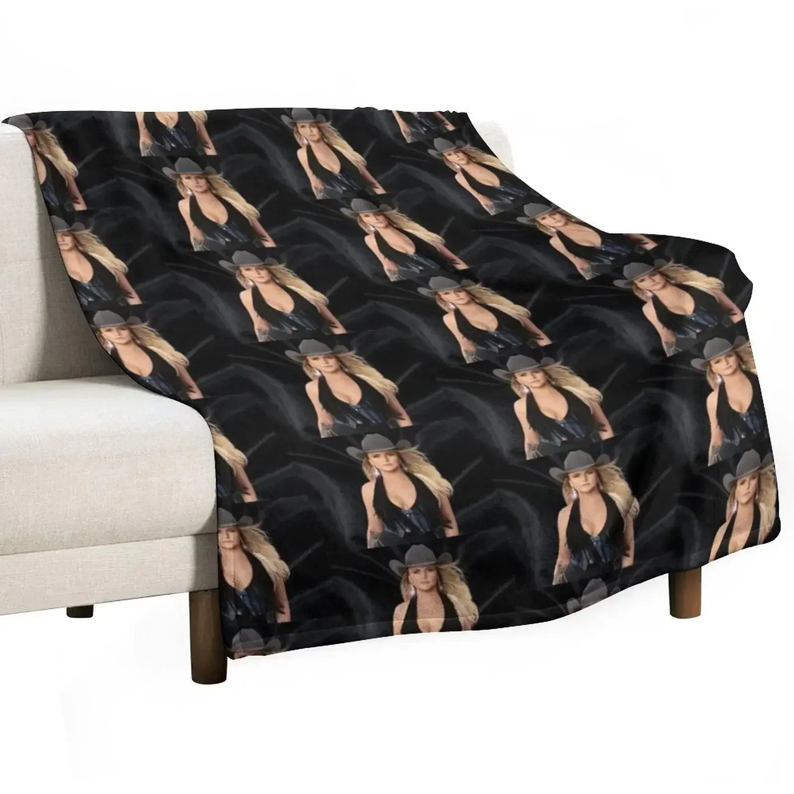 Miranda Lambert show Throw Blanket Furry Luxury Designer Retros Bed Fashionable Blankets