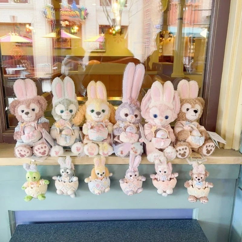 

Disney Resort 2026 Spring Easter Egg Series Duffy And Friends Bunny Ear Plush Keychain Bag Charm For Backpack Purse