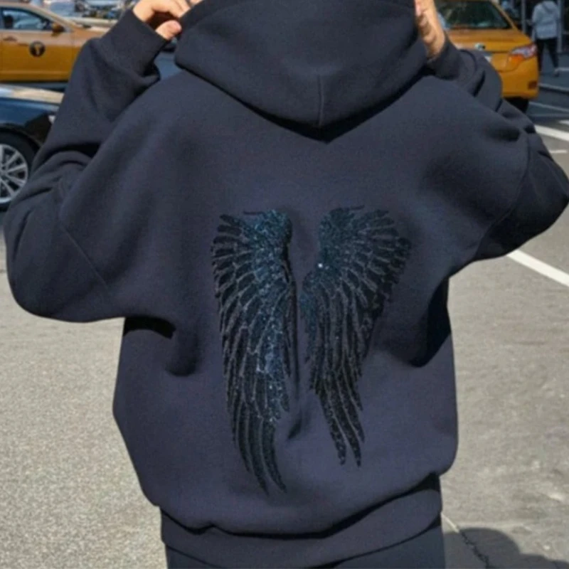 Lose Pailletten Hoodies Herbst und Winter Weibliche Top Dicke Kalte Glitter frauen Casual Mit Kapuze Sweatshirts 2025