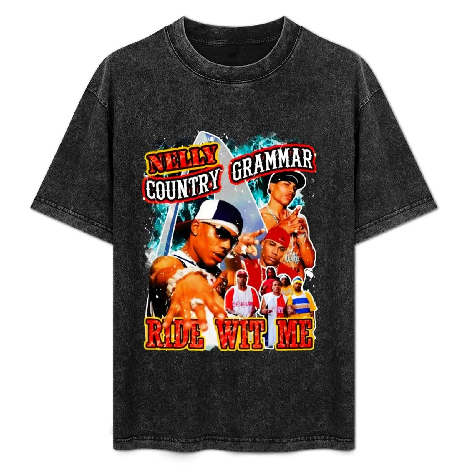 Vintage Inspired Hip Hop Nelly 90s Rap T-Shirt Fashion Print Casual Short Sleeve