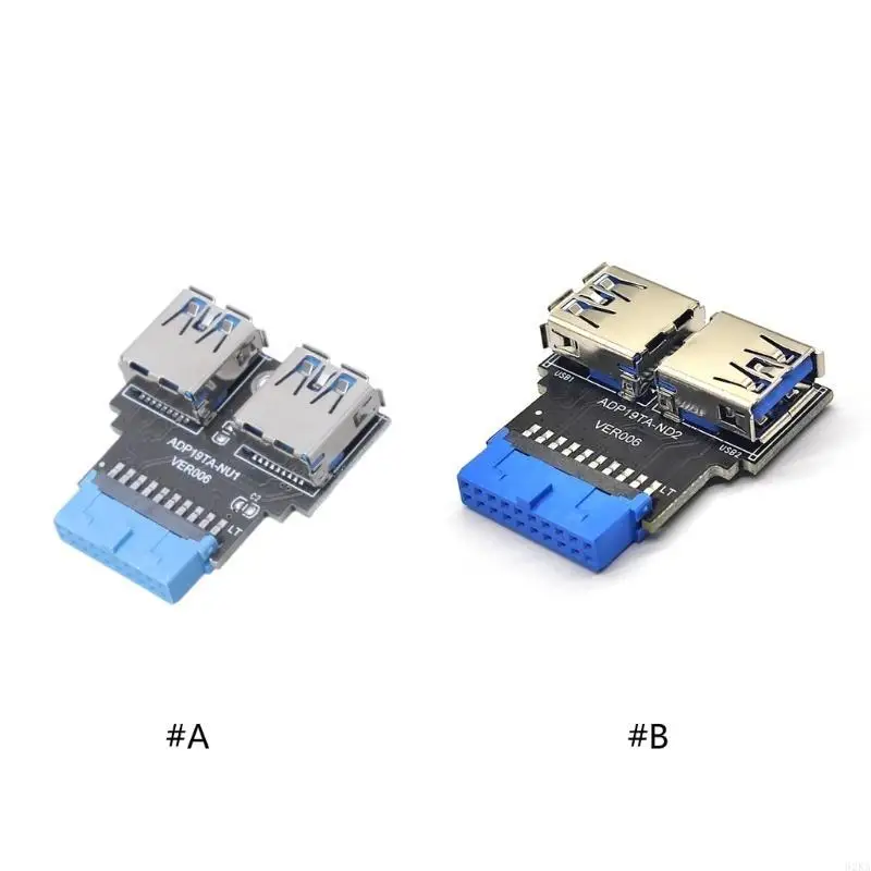 

62KA USB3.0 Motherboard Adapter USB3.0 19 20 Pin Female to Dual USB3.0 Female