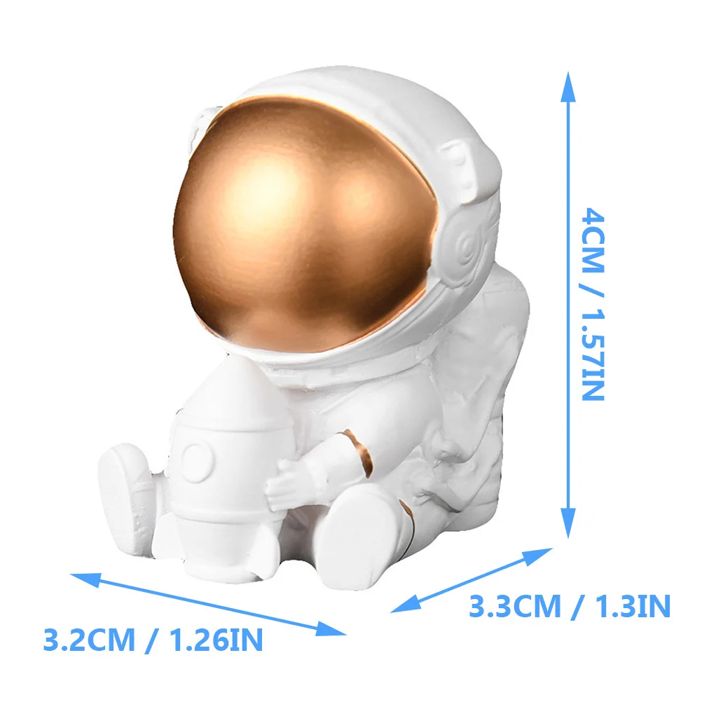 

Resin For Home Desktop Astronaut Figurine Office Space Desktop Accessory Decoration Astronaut Ornament