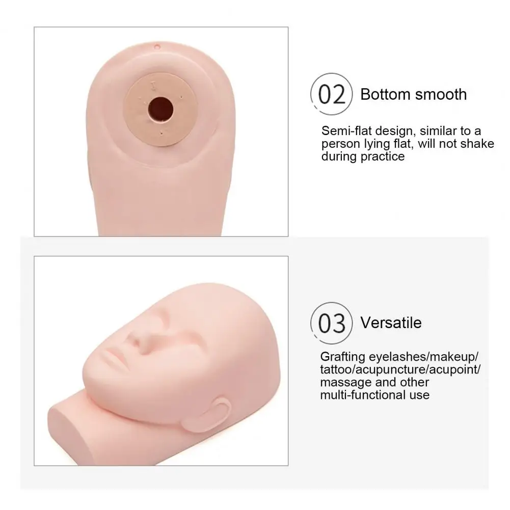 Practice Mannequin Head for Makeup Training Professional Makeup Training Head Easy Attachment Smooth for Cosmetology for Easy