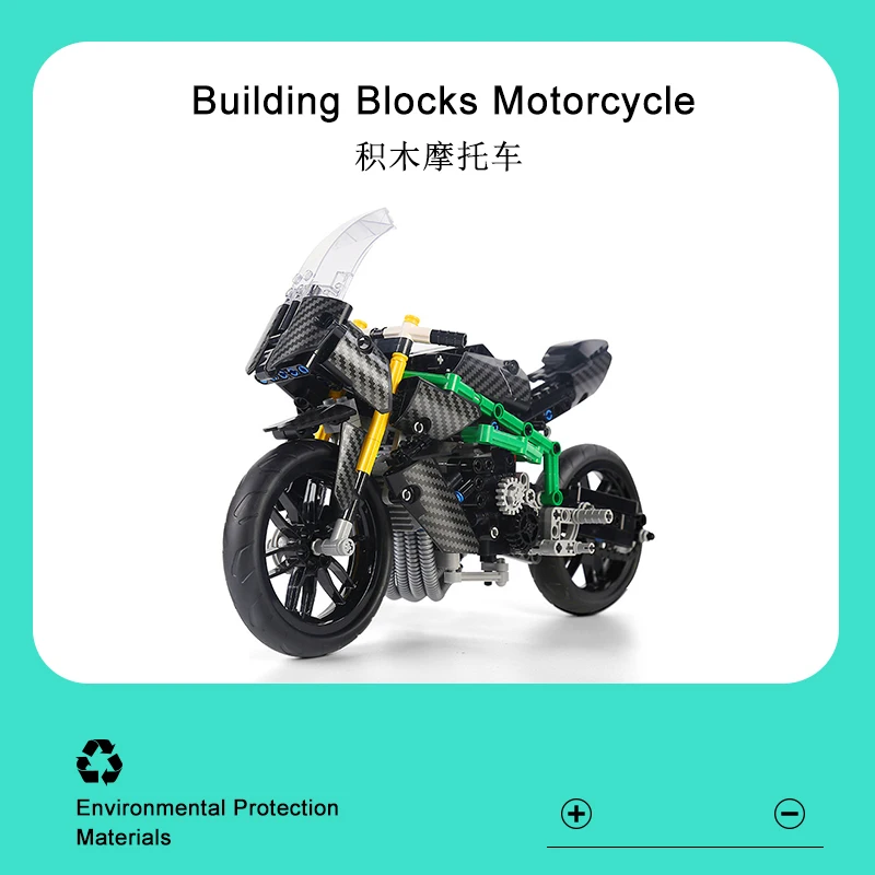 

MOULD KING 23001 Building Blocks Motorcycle Static Version Children's Assembled Model Educational Toys Holiday Gift