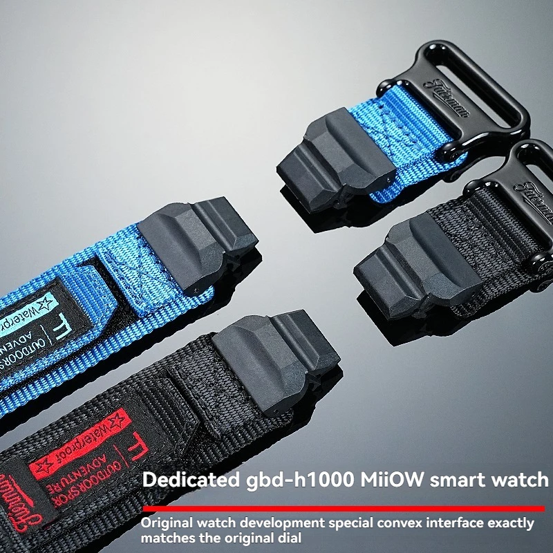 For CASIO G-SHOCK GBD-H1000 3475 Smart Digital Watch Band, Waterproof Nylon Sports Strap for Outdoor Hiking Canvas Replacement view 5