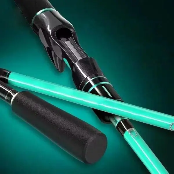 إغراء الصيد رود 180 سنتيمتر/6 قدم ألياف الكربون الصب الغزل قضيب 2 قسم القطب باس