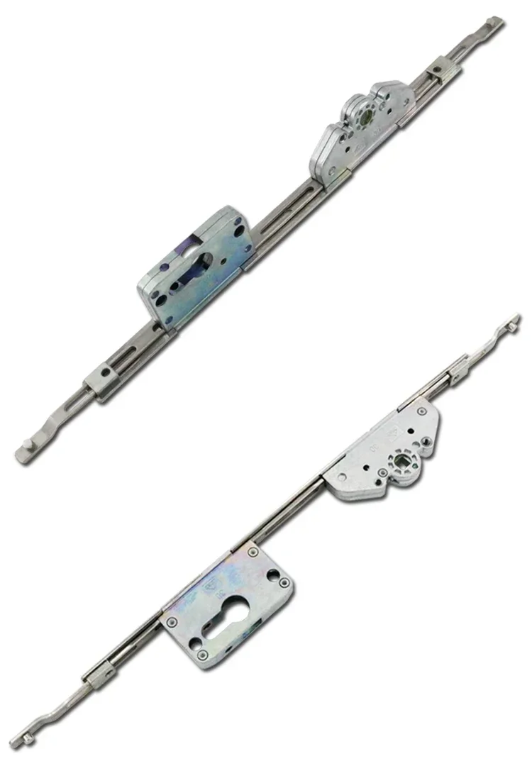 Old-fashioned broken bridge aluminum swing door linkage lever lock box transmission handle connecting rod accessories