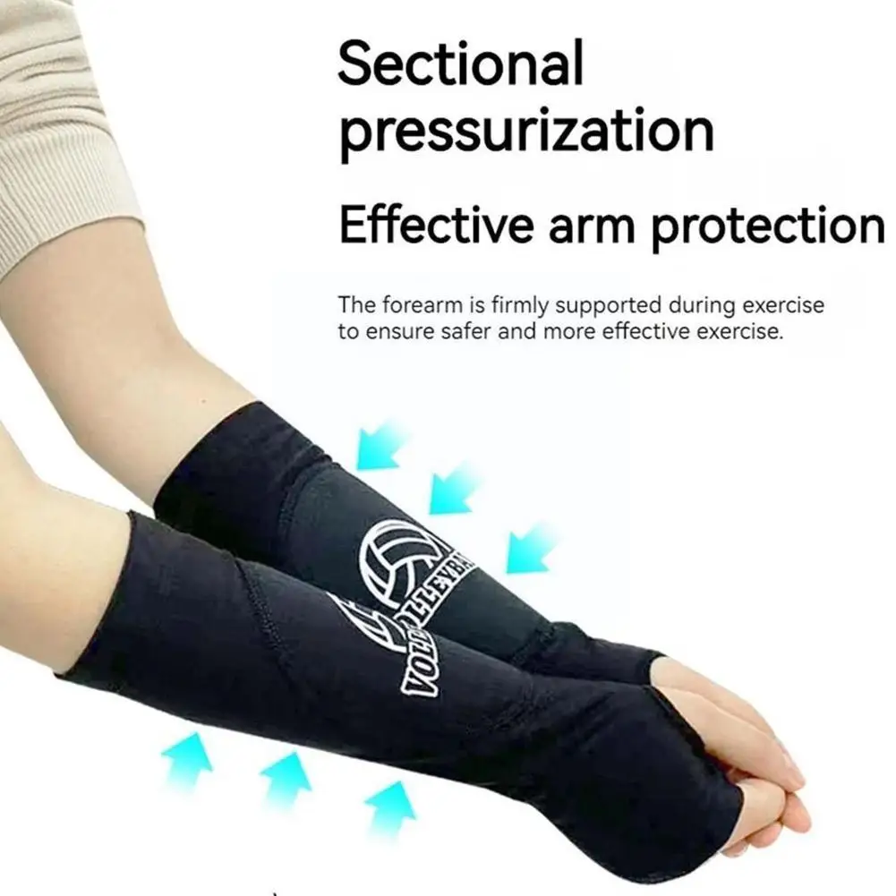 Basketball Tennis Volleyball Arm Protector Women's Breathable Pressure Arm Sponge Test Anti-collision Finger Training Sleev A2N2