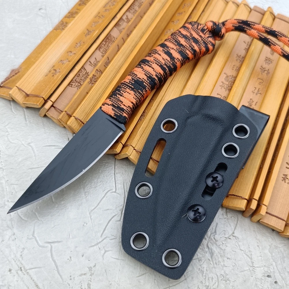 

Легкий нескользящий нож с рукояткой и высококачественным лезвием из стали 440C с ножнами K-типа. Кухонный нож, EDC, для активного отдыха, кемпинга, барбекю, рыбалки, разделки продуктов.