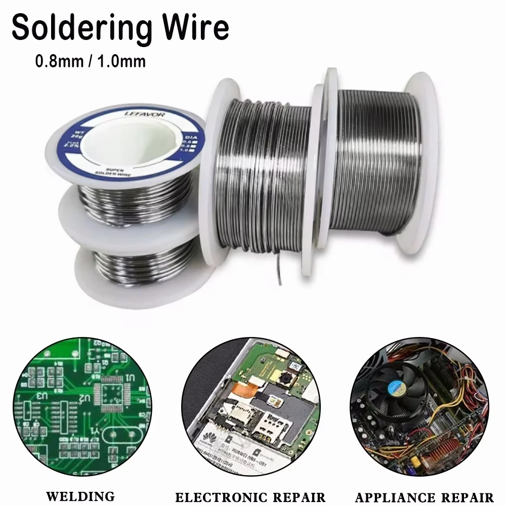 Soldering Tin Wire Tin Melt Rosin Core Disposable Lighter Solder Welding Flux-cored Low Temperature Copper 0.8/1.0mm 50/100/200g