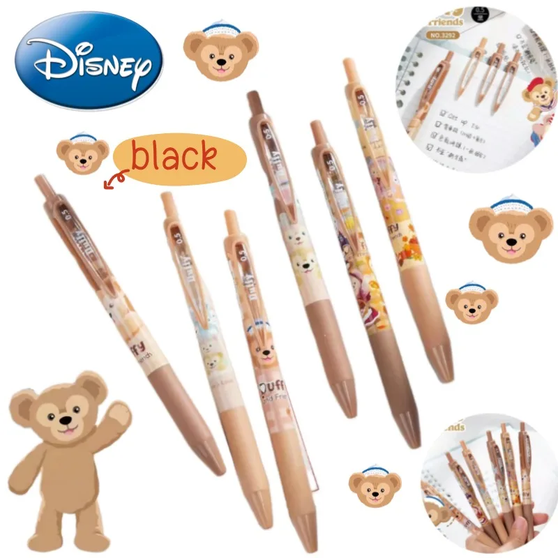ديزني دافي أنيمي شخصيات كرتونية لطيف الصحافة هلام القلم الإبداعية Kawaii فتاة القلب طالب الأسود المياه القلم القرطاسية بالجملة