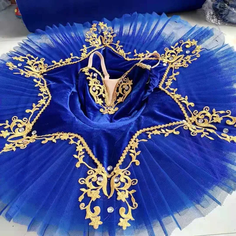 Flannel Blue Professional Ballet Tutu Children Kids Ballet Tutu Adulto Women Ballerina Party Dance Dress Girl Halloween Costume